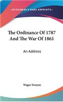 The Ordinance Of 1787 And The War Of 1861