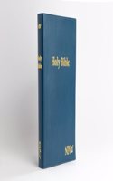 NIV Compact Vinyl Softcover Blue Bible - 7.8 x 5.4 Inch Readable, and Stylish Edition - Gold Foiling, Ribbon Marker, Word of Christ in Red - Easy-to-Carry