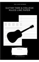 Guitar tabs & college ruled line paper