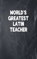 World's Greatest Latin Teacher