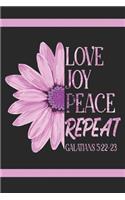 Love Joy Peace Repeat - Galatians 5