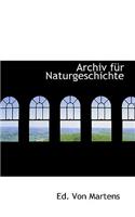 Archiv Fur Naturgeschichte