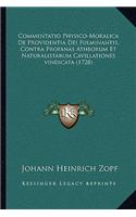 Commentatio Physico-Moralica de Providentia Dei Fulminantis, Contra Profanas Atheorum Et Naturalistarum Cavillationes Vindicata (1728)