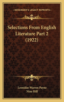 Selections From English Literature Part 2 (1922)