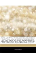 Articles on Cities and Towns in the Aosta Valley, Including