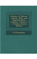 History of Mercer County, Ohio, and Representative Citizens, Volume 1