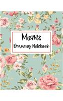 Moms Drawing Notebook: Blank Doodle Draw Sketch Book