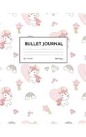 Bullet Journal: Simple Unicorn Dot Grid Notebook - Dotted Note Pad for Kids, Girls, Teens, Tweens, Women - Gifts for Birthday and Christmas - Creative Art 00540