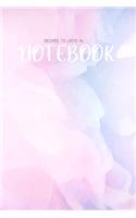 Recipes Notebook to Write in