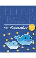 Letter Tracing for Preschoolers Whale