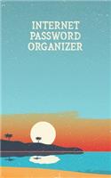 Internet Password Organizer: Username and Password Keeper: Tropical Beach Sunset