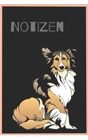 Notizbuch Australian Shepherd: 120 Seiten / kariert / DIN A5 (6x9) / Hundemotiv #32