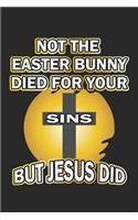 Not the easter bunny died for your sins but Jesus did
