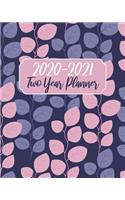 2020-2021 Two Year Planner: Purple Floral, 24 Months Planner Calendar January 2020 to December 2021 Track And To Do List Schedule Agenda Organizer With Holidays and inspiration
