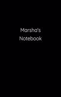 Marsha's Notebook: Notebook / Journal / Diary - 6 x 9 inches (15,24 x 22,86 cm), 150 pages.