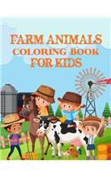 Farm animals coloring books for kids