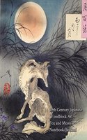 19th Century Japanese Woodblock Art - Fox and Moon - Notebook/Journal: 8"x10" College Ruled - 200 Pages(Fine Art Cover Journals)