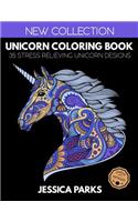 Unicorn Coloring Book: 35 Stress Relieving Unicorn Designs for Anger Release, Adult Relaxation and Meditation