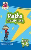 Maths Activity Book for Ages 7-8 (Year 3): (CGP KS2 Activity Books and Cards)