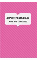 Appointments Diary: April 2019 - April 2020: Appointments and Tax year diary for the Self-Employed and Business Entrepreneur etc.. Pink Cover(4 6" X 9" Appointments Diary 2019 - 2020)