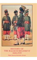 History of the Baloch Regiment 1820-1939