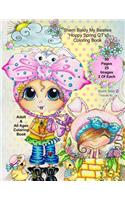 Sherri Baldy My-Besties Hoppy Spring QT's Coloring Book: (English)