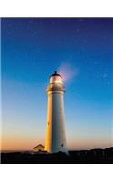 Lighthouse Notebook: Dot Grid Notebook Journal 8.5 x 11 202 Pages