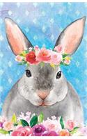 Bullet Journal for Animal Lovers Rabbit in Flowers