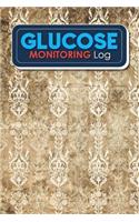 Glucose Monitoring Log: Blood Glucose Log Book, Diabetes Log, Blood Sugar Log Book For Men, Glucose Log Sheet, Vintage/Aged Cover