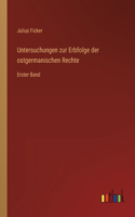 Untersuchungen zur Erbfolge der ostgermanischen Rechte