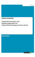 Organisationsstruktur und Regulierungspolitik der Zeitschriftenwerbung im Dritten Reich
