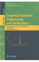 Empirical Software Engineering and Verification: International Summer Schools, LASER 2008-2010, Elba Island, Italy, Revised Tutorial Lectures