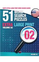 Sam's Extra Large Print Word Search Games, 51 Word Search Puzzles, Volume 2: 2 Brain-Stimulating Puzzle Activities for Many Hours of Entertainment(Sam's Extra Large Print Word Search Games)
