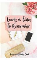 Events and Dates to Remember