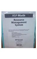 Harcourt School Publishers Math: Resource Management System Grade 1