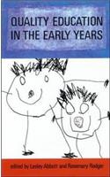 Quality Education in the Early Years