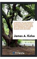 History of the Hebrews in Outline