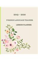 2019 - 2020 Foreign Language Teacher Lesson Planner