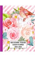 High School Teacher Lesson Planner 2019-2020