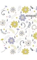 Notebook: Flowers Notebook (8.5 x 11 Inches) 110 Pages