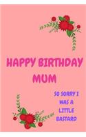 Happy Birthday Mum, So Sorry I Was a Little