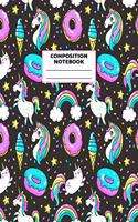 Composition Notebook: Unicorn Journal for Girls, Teen and Women Cute Matte Cover Design with Blank Lined Interior College Ruled (Great as Party Favors, Gifts, Diary, Jour