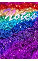 Notes: Rainbow Notebook, Journal size 6x9