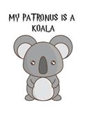 My Patronus is a Koalas: Cute Koala Lovers Journal / Notebook / Diary / Birthday Gift (6x9 - 110 Blank Lined Pages)