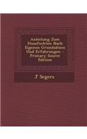 Anleitung Zum Stossfechten Nach Eigenen Grundsatzen Und Erfahrungen