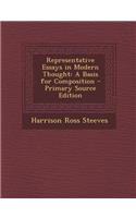 Representative Essays in Modern Thought: A Basis for Composition