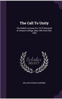 The Call To Unity