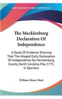 Mecklenburg Declaration Of Independence