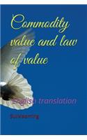 Commodity Value and Law of Value: English Translation