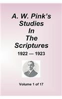 A.W. Pink's Studies In The Scriptures - 1922-23, Volume 1 of 17
